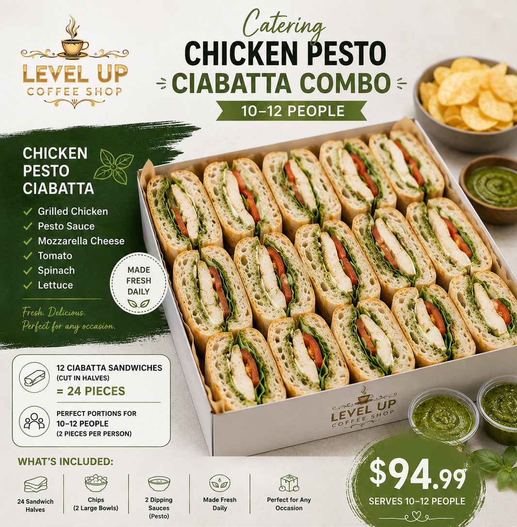 12 Chicken Pesto Ciabatta Sandwich