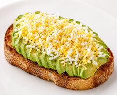 Grated Egg Avocado Toast